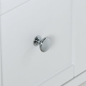 Manhattan 60 in. W x 18 in. D x 41 in. H Bath Vanity in White with Marble Vanity Top with White Basins and Mirrors