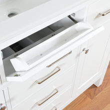 Laguna 48 in. W x 18 in. D x 36 in. H Bath Vanity in White with Integrated Ceramic Top in White and Mirror