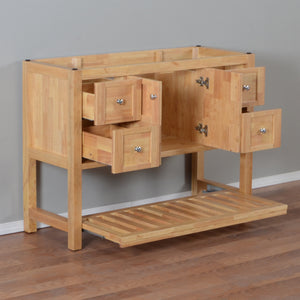 Manhattan 48 in. W x 18 in. D x 36 in. H Bath Vanity in Natural Wood