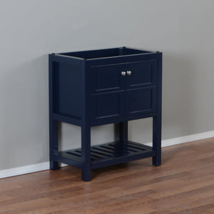 Manhattan 30 in. W x 18 in. D x 36 in. H Bath Vanity in Dark Blue