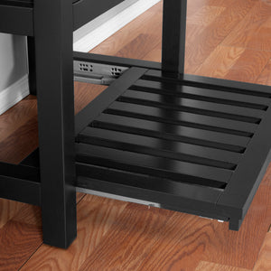 Santa Monica 30 in. W x 18 in. D x 35 in. H Bath Vanity in Black