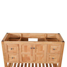 Manhattan 48 in. W x 18 in. D x 36 in. H Bath Vanity in Natural Wood