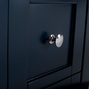 Manhattan 36 in. W x 18 in. D x 35 in. H Single Bath Vanity Cabinet Without top in Dark Blue