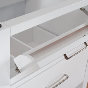 Santa Monica 24 in. W x 18 in. D x 35 in. H Bath Vanity in White