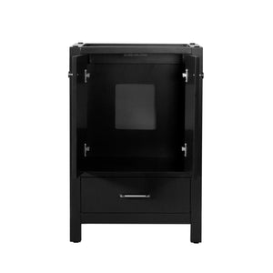 Laguna 24 in. W x 18 in. D x 35 in. H Bath Vanity in Black