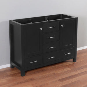 Laguna 48 in. W x 18 in. D x 36 in. H Single Bath Cabinet in Black