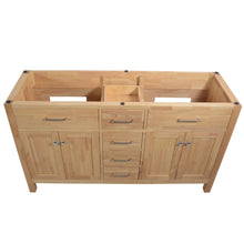 Laguna 60 in. W x 18 in. D x 41 in. H Double Bath Cabinet in Natural Wood