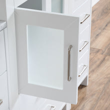 Newport 48 in. W x 18 in. D x 33 in. H Bath Vanity in White with Integrated Ceramic Top in White and Mirror