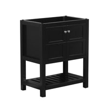 Manhattan 30 in. W x 18 in. D x 36 in. H Bath Vanity in Black