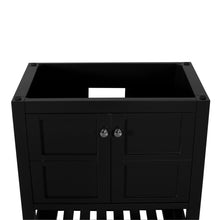 Manhattan 30 in. W x 18 in. D x 36 in. H Bath Vanity in Black