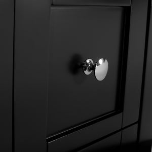 Manhattan 36 in. W x 18 in. D x 36 in. H Bath Vanity in Black