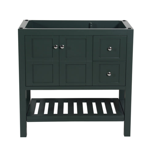 Manhattan 36 in. W x 18 in. D x 35 in. H Single Bath Vanity in Dark Green