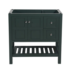 Manhattan 36 in. W x 18 in. D x 35 in. H Single Bath Vanity in Dark Green