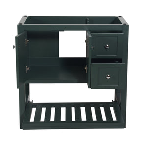 Manhattan 36 in. W x 18 in. D x 35 in. H Single Bath Vanity in Dark Green