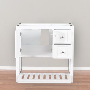 Manhattan 36 in. W x 18 in. D x 36 in. H Bath Vanity in White