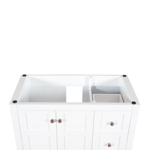Manhattan 36 in. W x 18 in. D x 36 in. H Bath Vanity in White