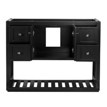 Manhattan 48 in. W x 18 in. D x 36 in. H Bath Vanity in Black