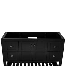 Manhattan 48 in. W x 18 in. D x 36 in. H Bath Vanity in Black
