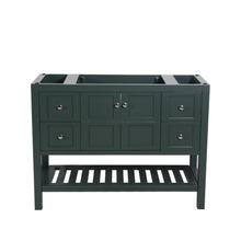 Manhattan 48 in. W x 18 in. D x 36 in. H Bath Vanity in Dark Green