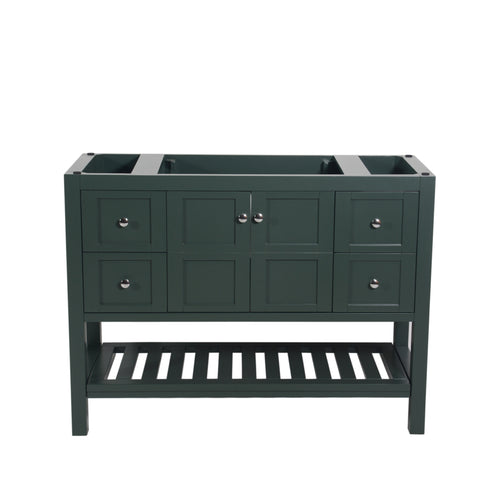 Manhattan 48 in. W x 18 in. D x 36 in. H Bath Vanity in Dark Green