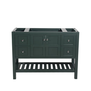 Manhattan 48 in. W x 18 in. D x 36 in. H Bath Vanity in Dark Green