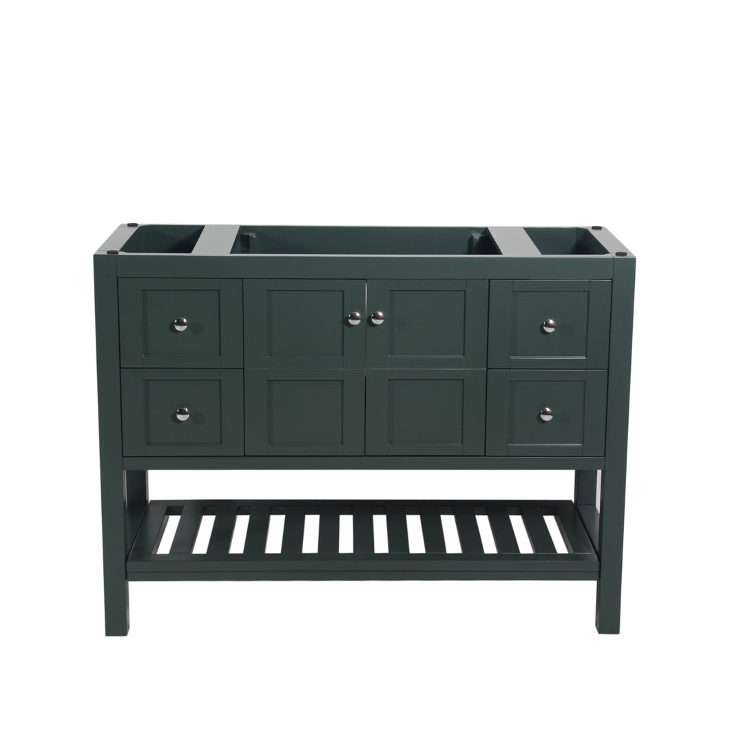 Manhattan 48 in. W x 18 in. D x 36 in. H Bath Vanity in Dark Green
