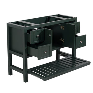 Manhattan 48 in. W x 18 in. D x 36 in. H Bath Vanity in Dark Green
