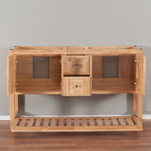 Manhattan 60 in. W x 18 in. D x 41 in. H Double Bath Cabinet in Natural Wood
