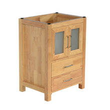 Newport 24 in. W x 18 in. D x 33 in. H Bath Vanity in Natural Wood