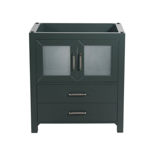 Newport 30 in. W x 18 in. D x 33 in. H Bath Vanity in Dark Green