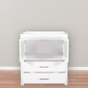 Newport 30 in. W x 18 in. D x 33 in. H Bath Vanity in White