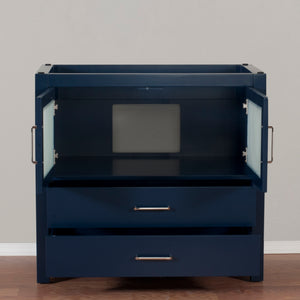 Newport 36 in. W x 18 in. D x 33 in. H Bath Vanity in Dark Blue