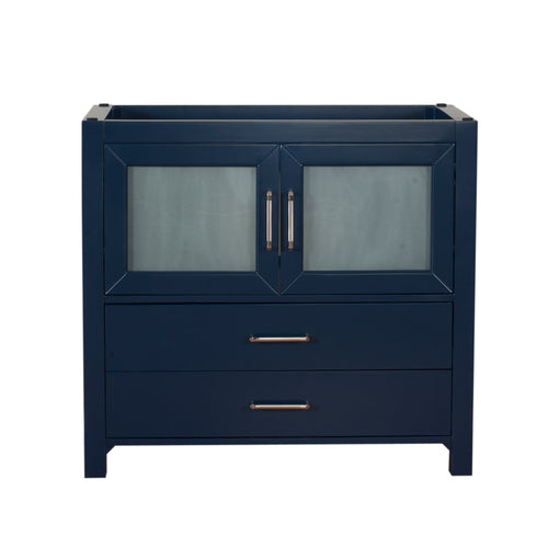 Newport 36 in. W x 18 in. D x 33 in. H Bath Vanity in Dark Blue