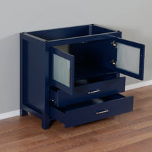 Newport 36 in. W x 18 in. D x 33 in. H Bath Vanity in Dark Blue