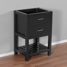 Santa Monica 24 in. W x 18 in. D x 35 in. H Bath Vanity in Black