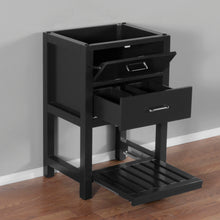 Santa Monica 24 in. W x 18 in. D x 35 in. H Bath Vanity in Black