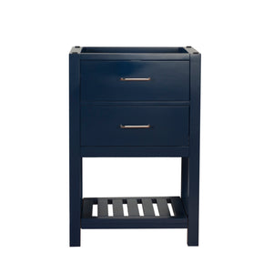 Santa Monica 24 in. W x 18 in. D x 35 in. H Bath Vanity in Dark Blue