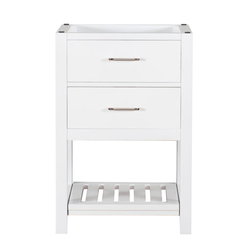 Santa Monica 24 in. W x 18 in. D x 35 in. H Bath Vanity in White