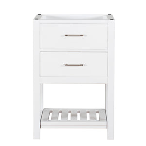 Santa Monica 24 in. W x 18 in. D x 35 in. H Bath Vanity in White