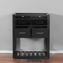 Santa Monica 30 in. W x 18 in. D x 35 in. H Bath Vanity in Black