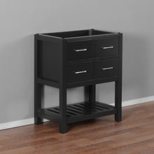 Santa Monica 30 in. W x 18 in. D x 35 in. H Bath Vanity in Black