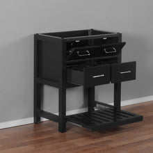Santa Monica 30 in. W x 18 in. D x 35 in. H Bath Vanity in Black