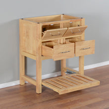 Santa Monica 30 in. W x 18 in. D x 35 in. H Bath Vanity in Natural Wood