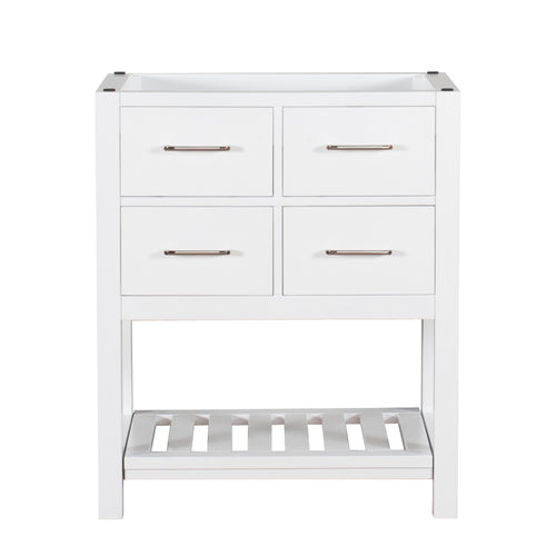 Santa Monica 30 in. W x 18 in. D x 35 in. H Bath Vanity in White
