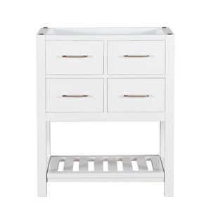 Santa Monica 30 in. W x 18 in. D x 35 in. H Bath Vanity in White