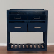 Santa Monica 36 in. W x 18 in. D x 35 in. H Bath Vanity in Dark Blue