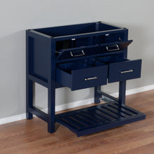 Santa Monica 36 in. W x 18 in. D x 35 in. H Bath Vanity in Dark Blue