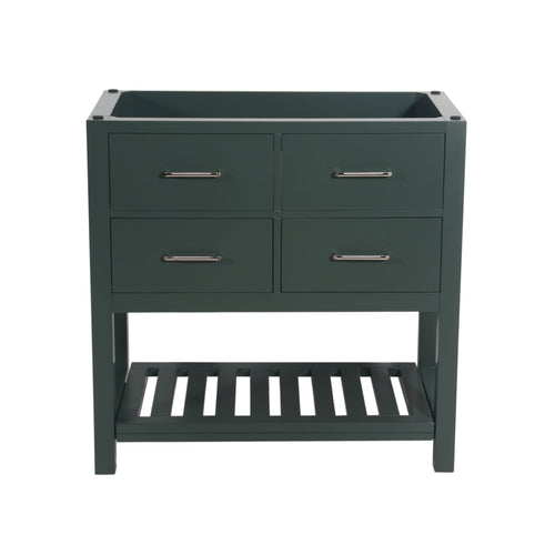Santa Monica 36 in. W x 18 in. D x 35 in. H Single Bath Vanity in Dark Green