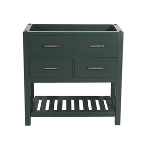 Santa Monica 36 in. W x 18 in. D x 35 in. H Single Bath Vanity in Dark Green
