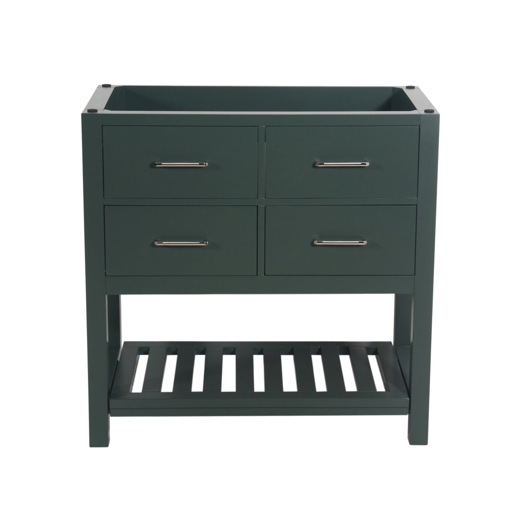 Santa Monica 36 in. W x 18 in. D x 35 in. H Single Bath Vanity in Dark Green